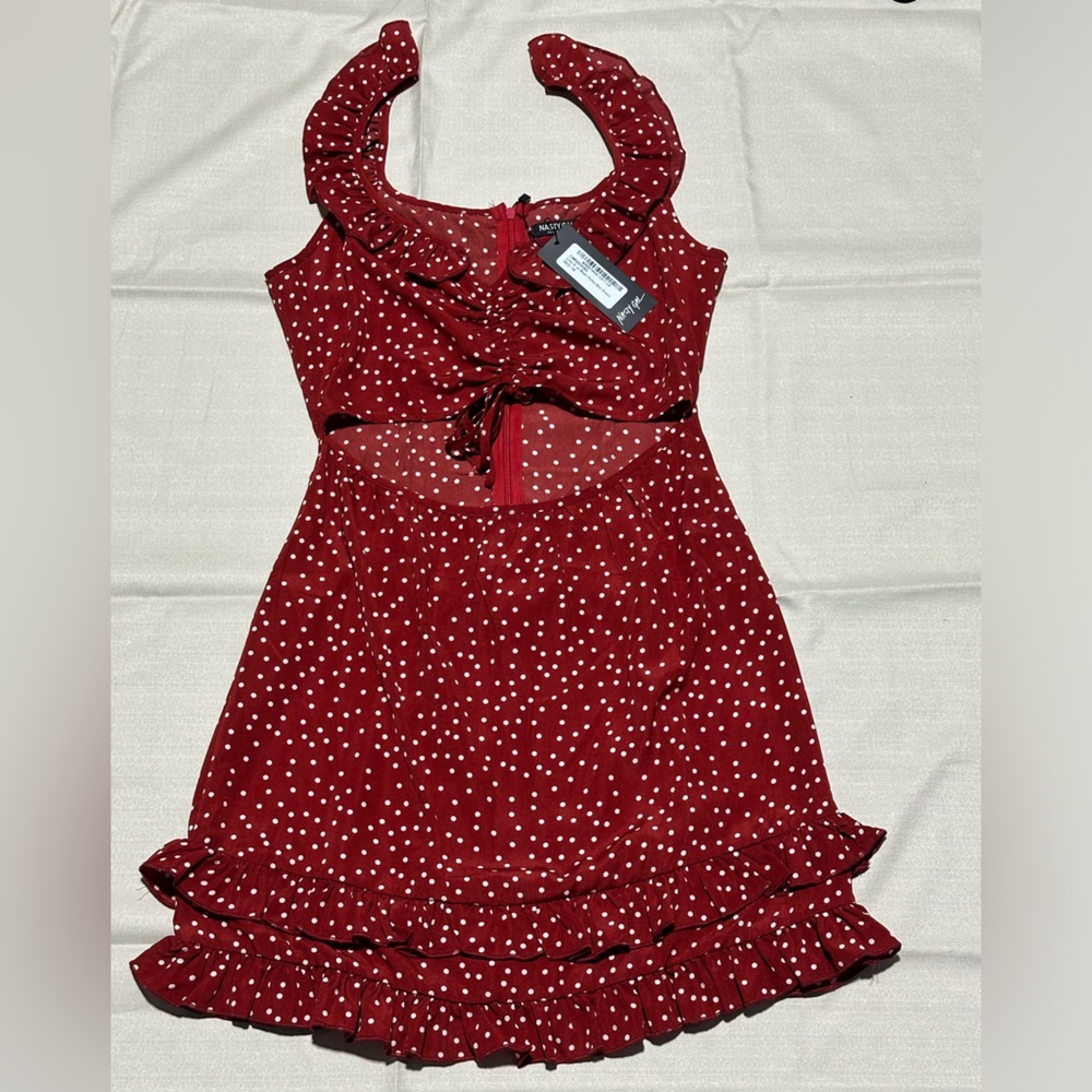 Nasty Gal polka dot dress.